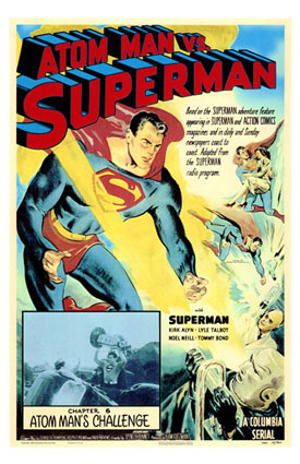 movie poster for atom man vs. superman