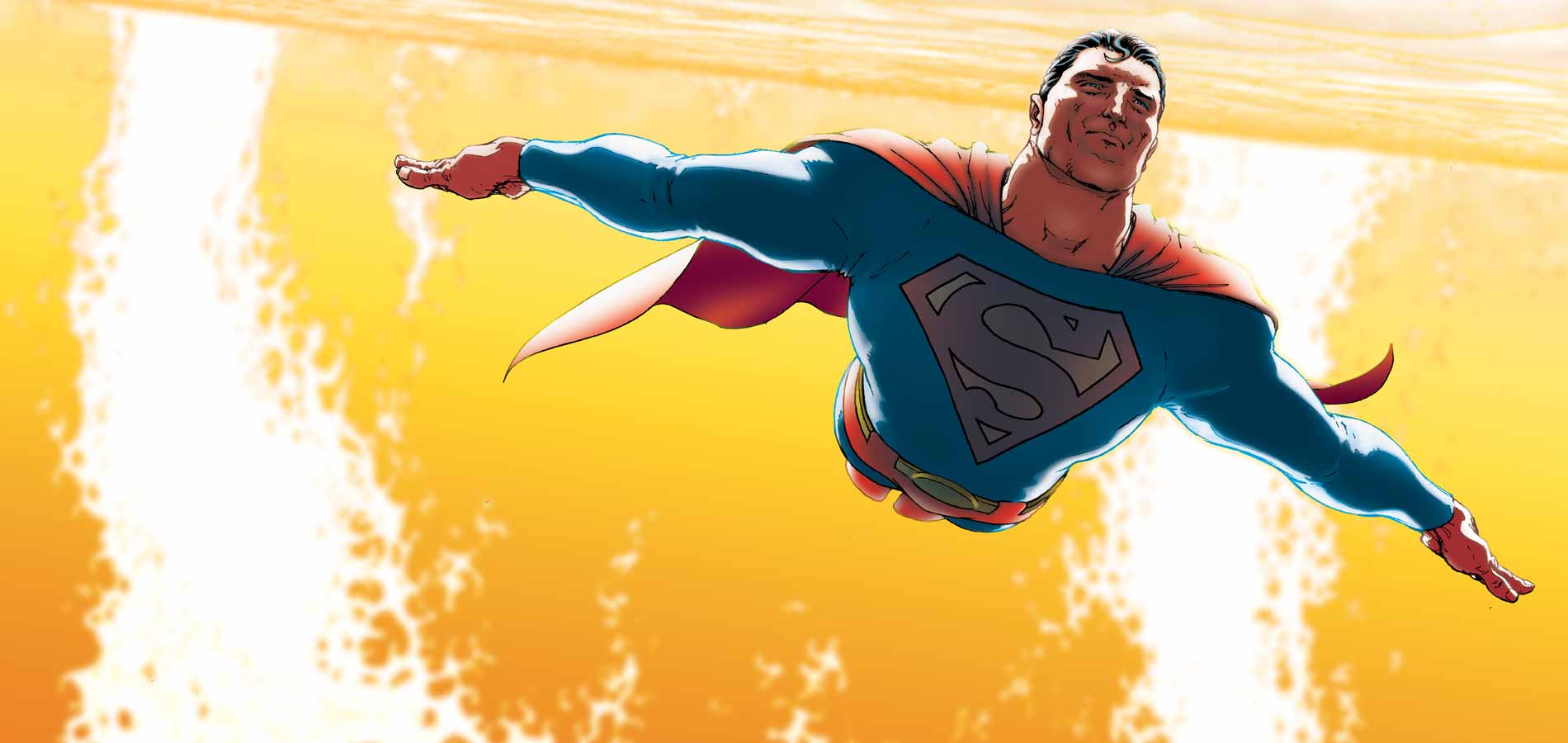 superman logo slide